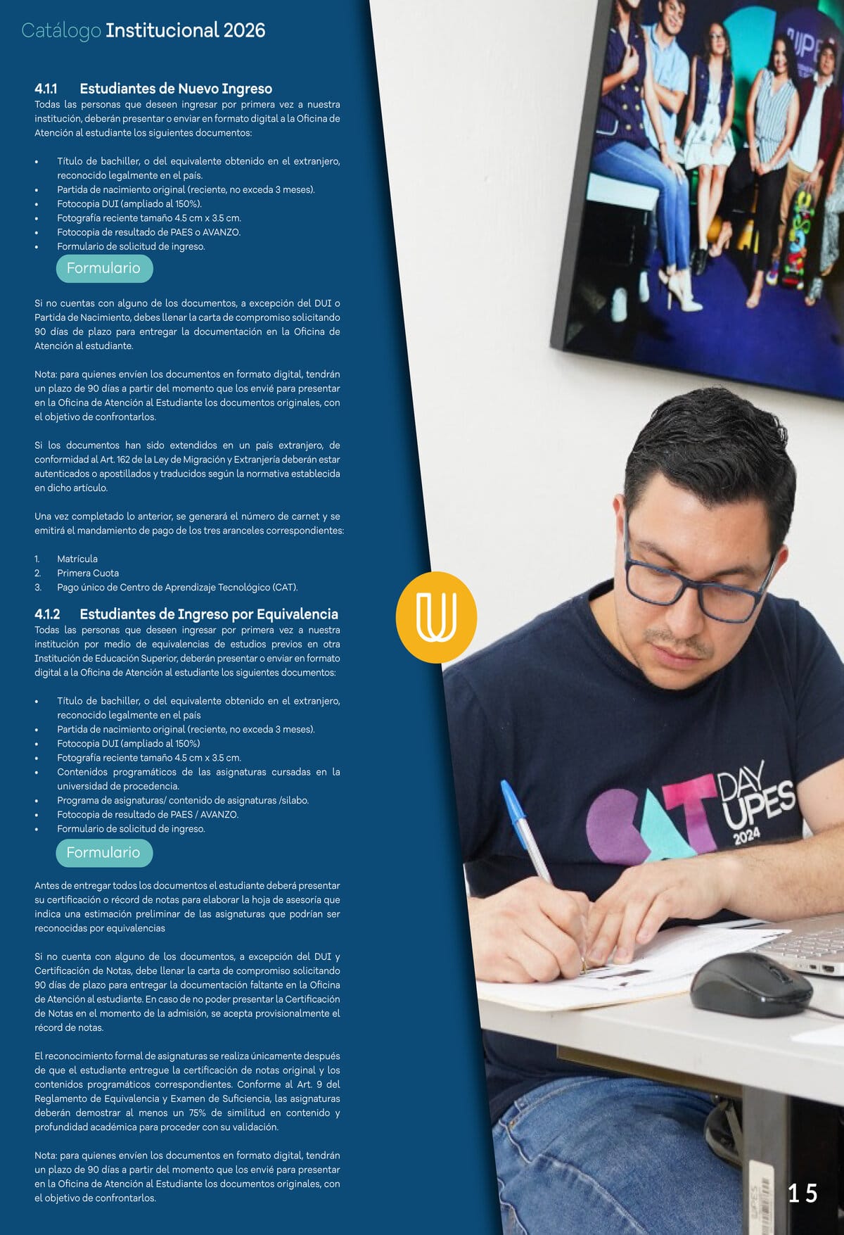 Catálogo Institucional UPES — página 15