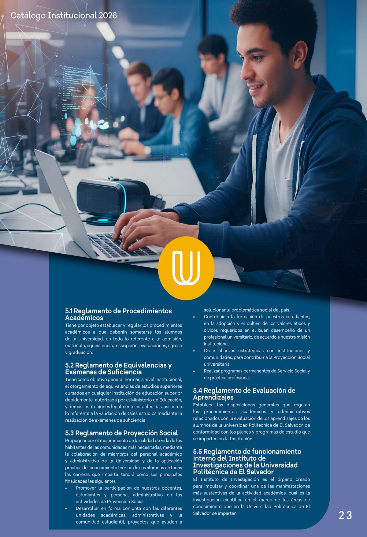 Catálogo Institucional UPES — página 23