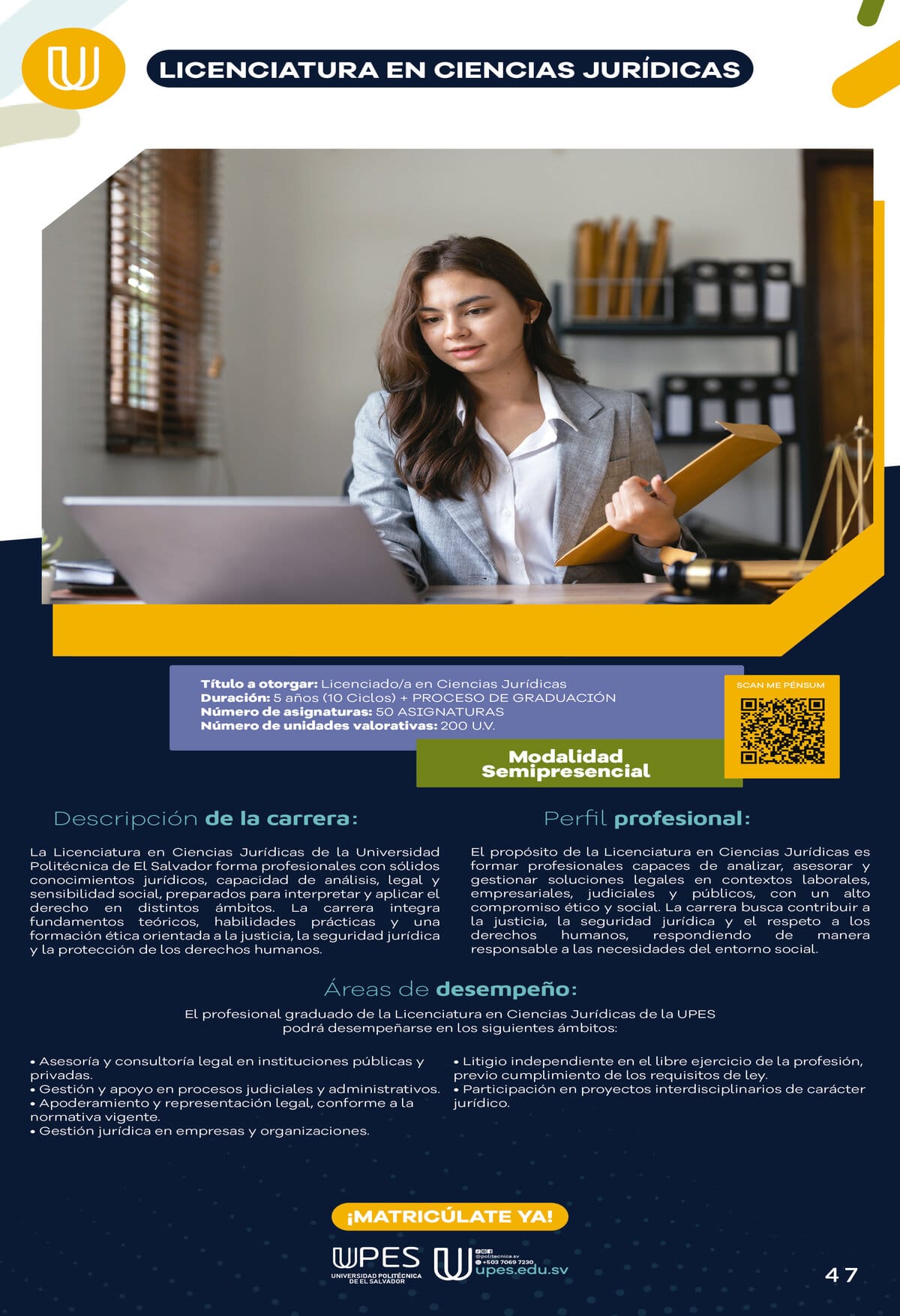 Catálogo Institucional UPES — página 47