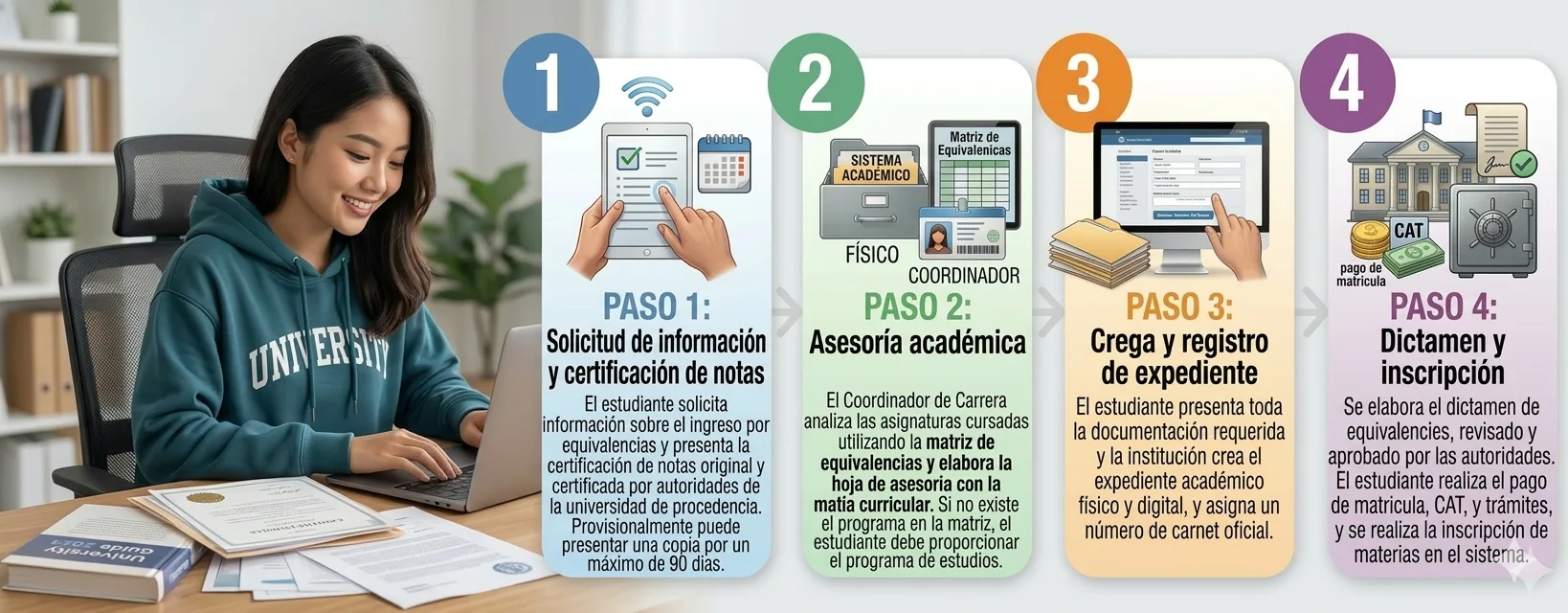 Diagrama de flujo — Inscripción por equivalencia.