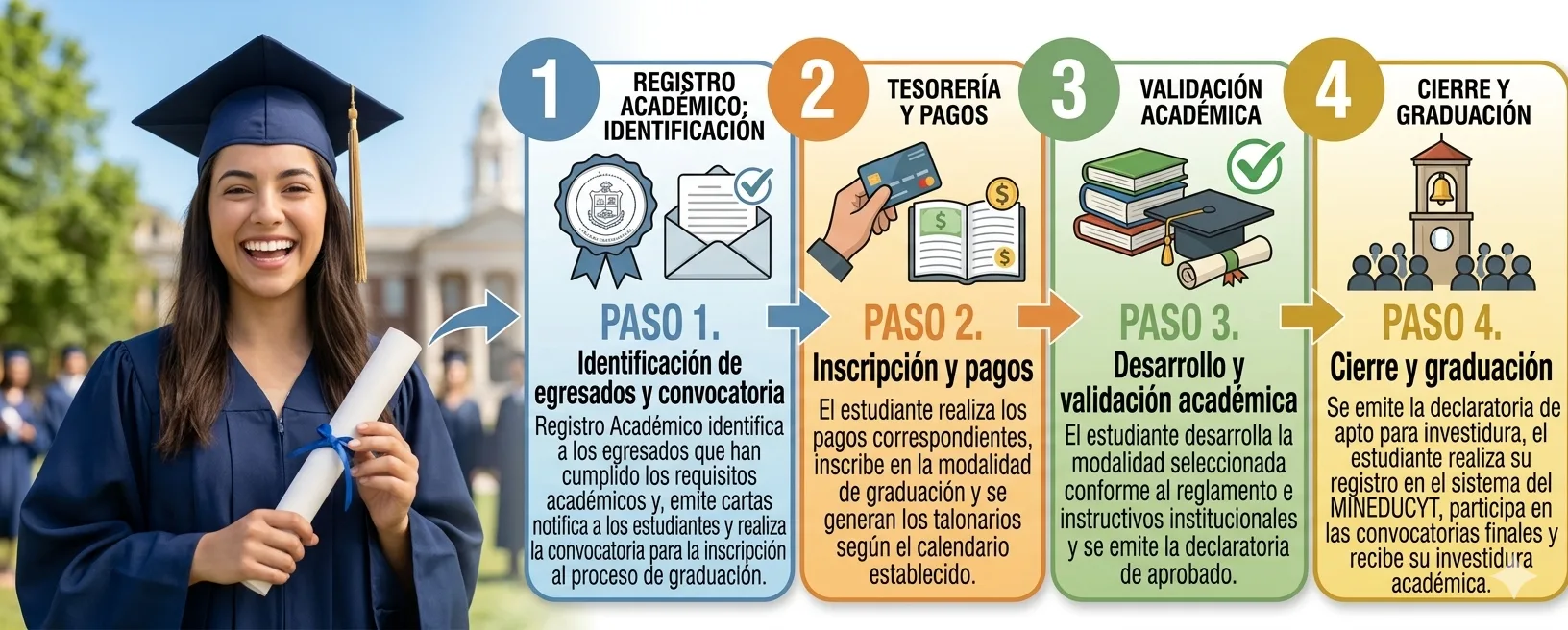 Diagrama de flujo — Proceso de graduación.