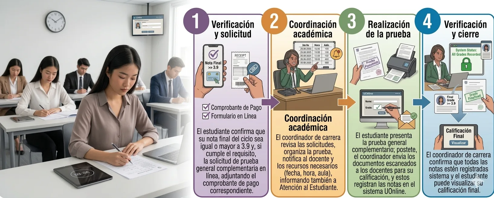 Diagrama de flujo — Prueba general complementaria.