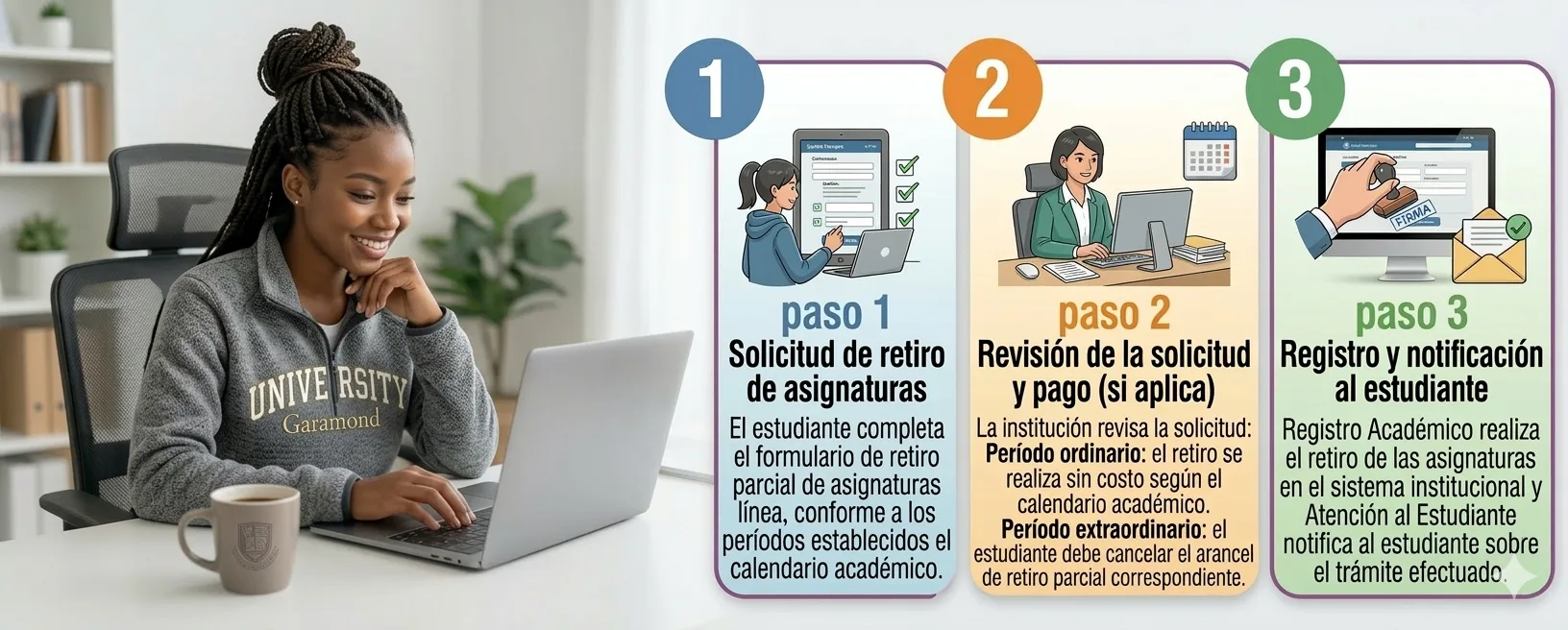 Diagrama de flujo — Retiro de asignatura.