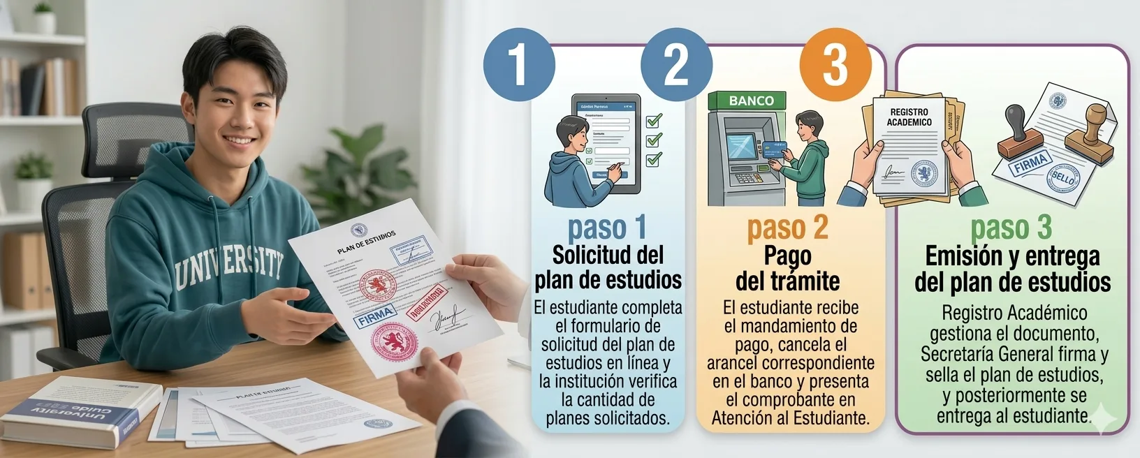 Diagrama de flujo — Solicitud de plan de estudio.